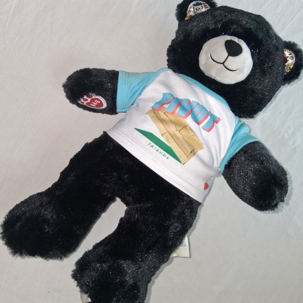 Build-A-Bear Friends TV Show‎ Black Bear Plush Stuffed Animal T-Shirt